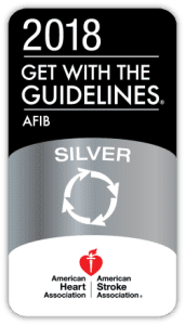 Get with the Guidelines Afib 2018 badge