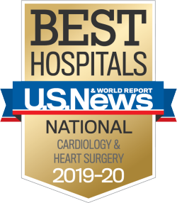 US News Best Hospitals Badge Cardiology Heart Surgery 2019-20