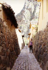 This is a photo of Allyson Hannah, who decided lymphedema wouldn’t hold her back and signed up for a three-month study abroad program in Peru.