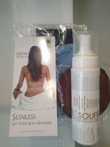 photo of sunless tanning products.
