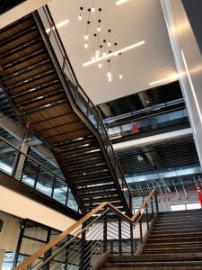 staircase inside the innovation hub
