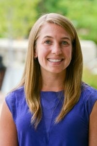 Headshot of Danielle Fixen, a pharmacist at the UCHealth Seniors Clinic, who helps patients when they ask, "Is marijana safe for older adults?"