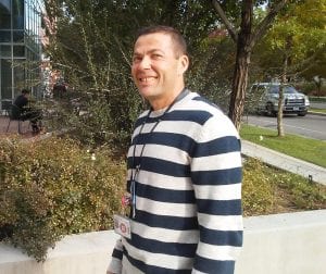 CeDAR nurse Gene Shiling poses outside the drug and alcohol treatment center.