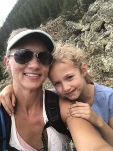 Erin and Rylan on a camping trip outside Keystone.