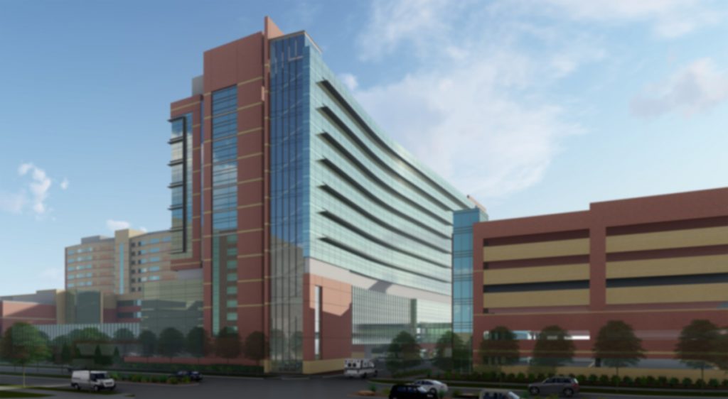 An artist's rendition of a new tower to be built by UCHealth on the Anschutz Medical Campus.