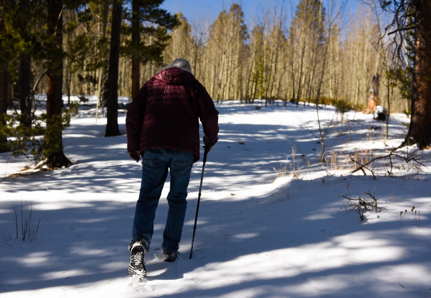 Mastalir is already out walking; once the snow melts, Mastalir aims to be hiking and backpacking again – pain-free thanks to repaired knees.