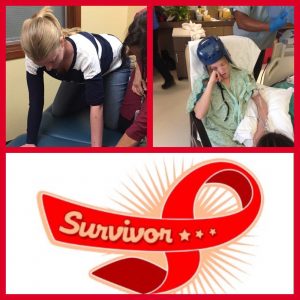 Image showing how far Amy has come in her recovery.