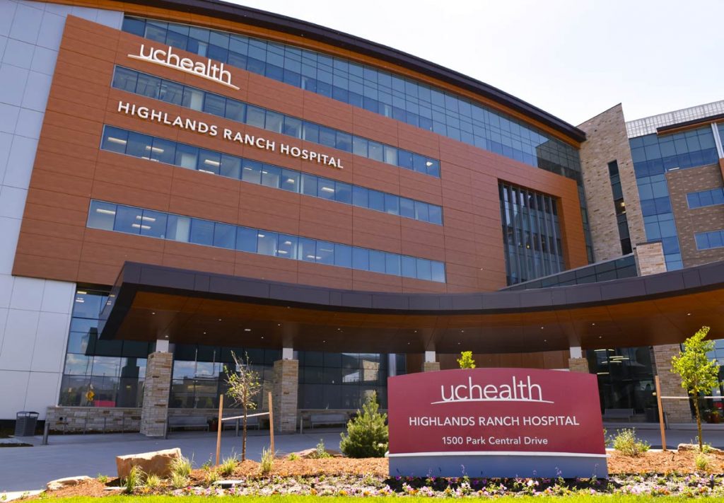 A photo of UCHealth Highlands Ranch Hospital