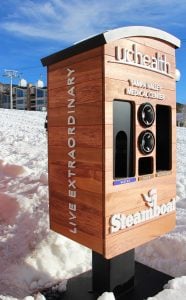 On-mountain comfort stations at Steamboat Resort will provide water, tissues and sunscreen.