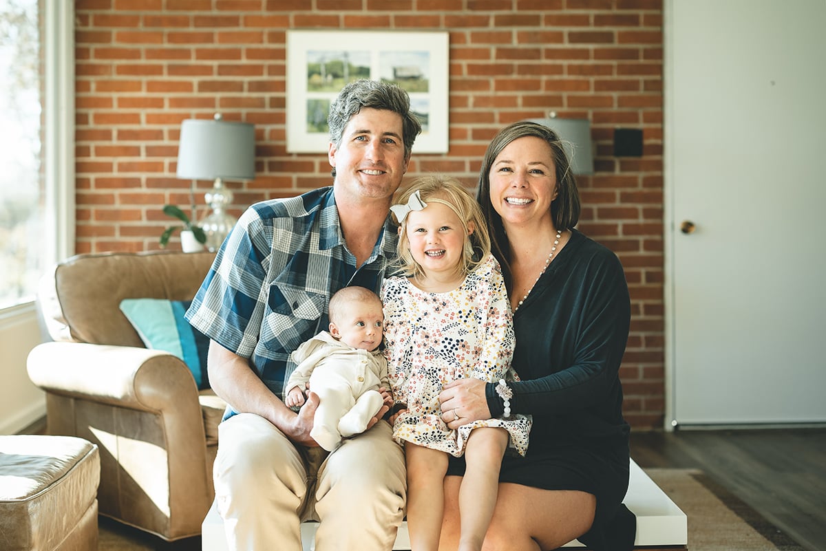 This is a photo of Graham and Erin McDaniel and their two girls, Mimi and Eddy. Photo courtesy of Erin McDaniel.