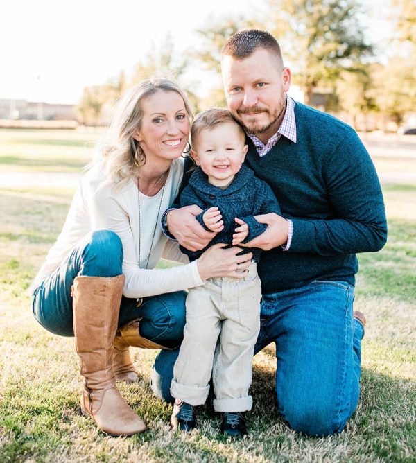 Kheli and Kirk Sears with their son, Tilman.