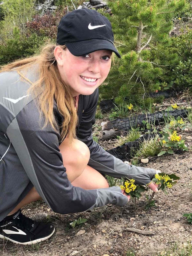 For a scary time in April, Lindsay’s illness, which she thought might be COVID-19 but was actually Lemierre syndrome, took her away from the outdoors and confined her to a hospital room. Photo courtesy of Lindsay and Lisa Mase.