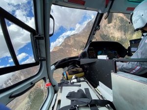 a birds-eye view while preparing for the 2020 The Broadmoor Pikes Peak International Hill Climb.