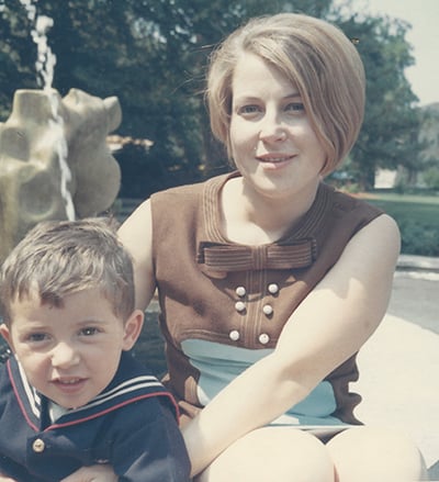 Dr. Richard Zane is confident that vaccines for COVID-19 are safe. Here, he poses with his mom.