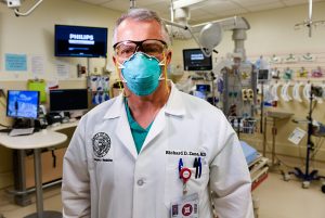 Dr. Richard Zane is confident that vaccines for COVID-19 are safe. Here he poses in an Emergency Department which he transformed.