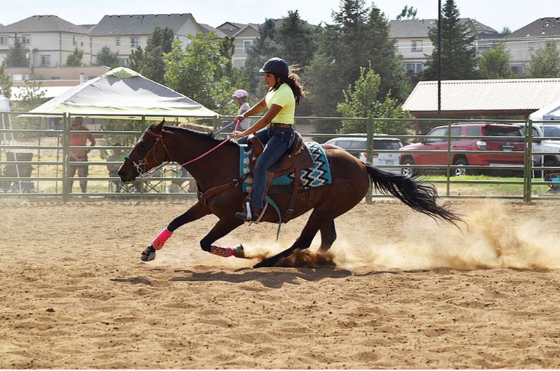 Anna’s time with her horses has been restored thanks to her surgery. Photo courtesy of Anna Bajaj.