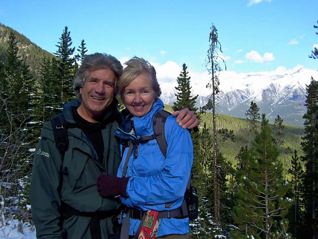 Debbie Bunten, who survived Stage 4 ovarian cancer, with her husband Gary.