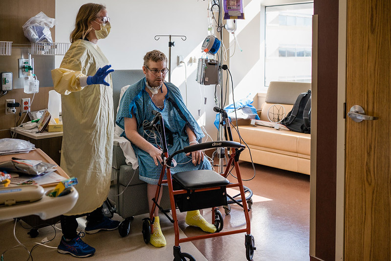 Bryan was Colorado's first COVID-19 patient to receive a double lung transplant.