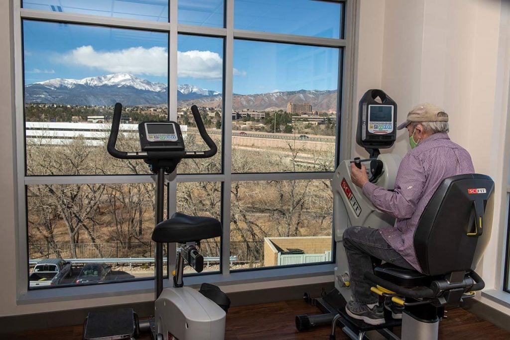 The views of Pikes Peak from the Grandview Medical Center offer patients a breathtaking view of the mountains.