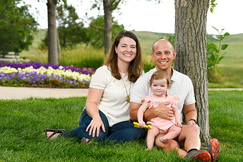 Dr. Molly Hoss and her family. Hoss discusses infertility and COVID-19 vaccines.