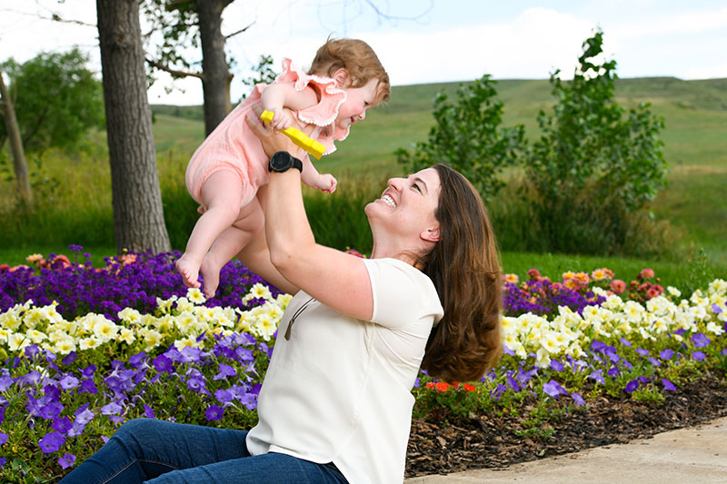 Dr. Molly Hoss and her daughter.