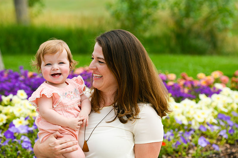 Dr. Molly Hoss and her daughter. Hoss discusses misinformation out there about infertility and the COVID-19 vaccines.