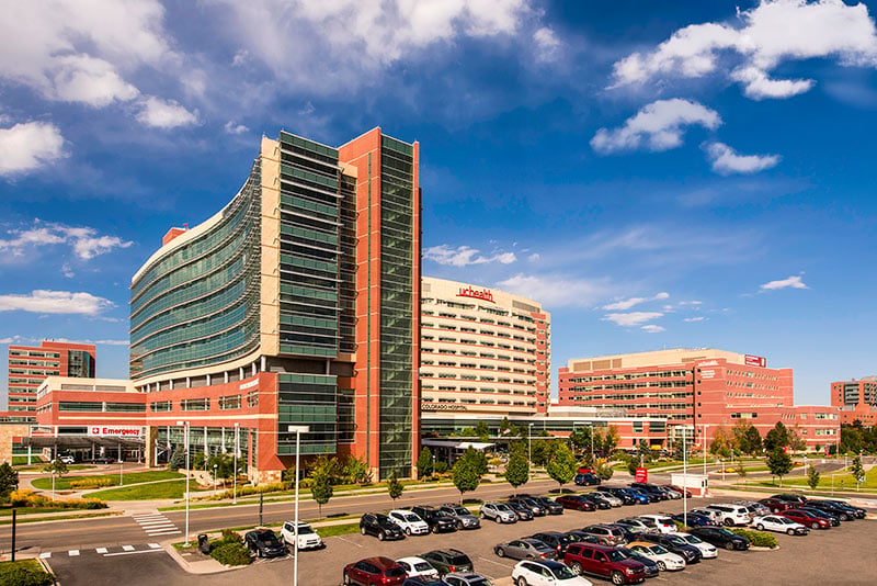University of Colorado Hospital in metro Denver, where patients with one of the two health insurance exchange plans (2023) that include UCHealth are considered in-network.