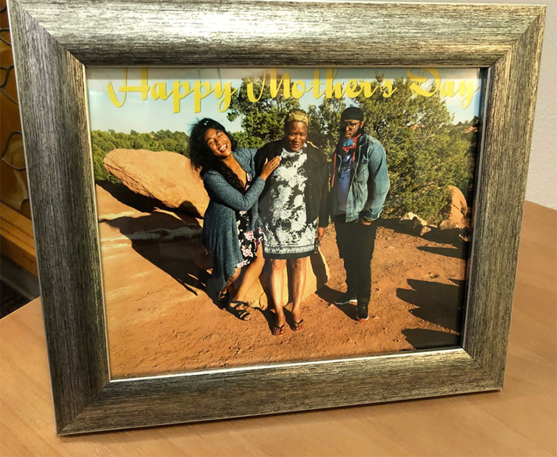 Candice Davis (left), with her mom, Paige Davis, and her brother, Starr, before Candice's COVID lead to amputations.