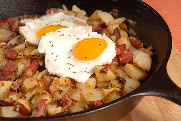 Making your own corned beef, like in this recipe, is one tip for cooking at home. Don't use canned food.