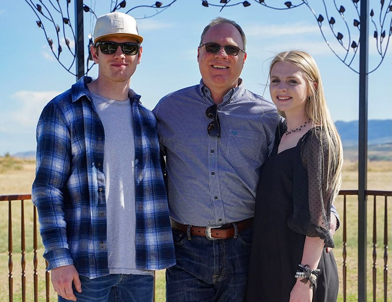 Taylor Stokes, right, with brother Evan and dad Mark. Taylor wouldn’t take “no” for an answer when she found out she had high cholesterol at 20 years old, and to her – and her family’s – benefit. Photo courtesy of Taylor Stokes.