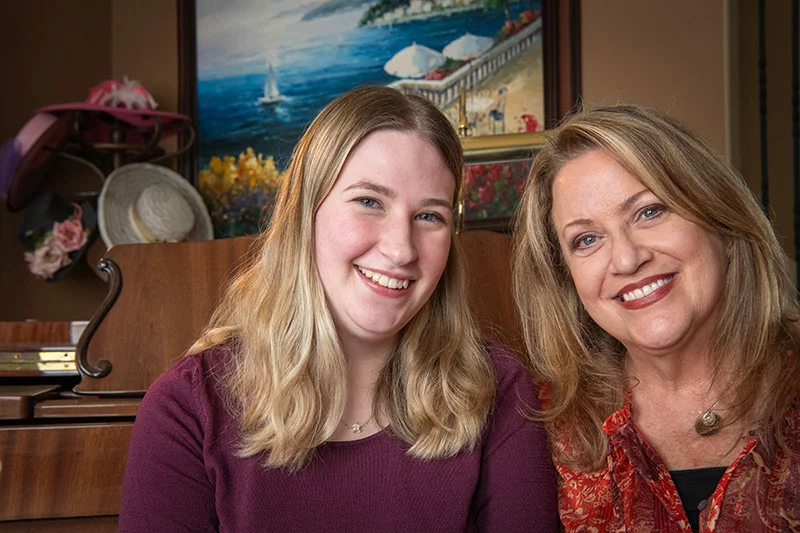 Aubriana’s mother, Alexandra Gromko, right, remembers praying fiercely when her daughter was a newborn and fought for her life in the NICU at Memorial Hospital Central more than 19 years ago. Now, she's proud to see Aubriana building skills through Project SEARCH at that same hospital. Photo by Chuck Bigger, for UCHealth.