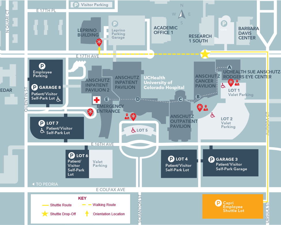 UCHealth Anschutz Campus Map